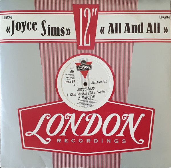 Joyce Sims - All And All - London Records