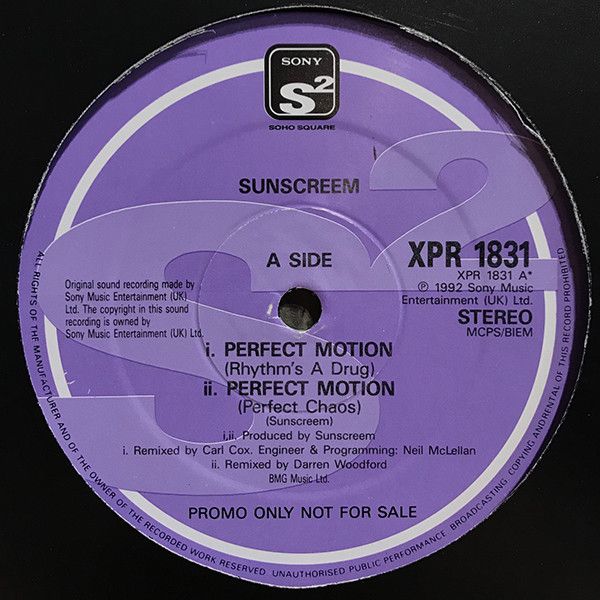 Sunscreem - Perfect Motion - Sony Soho Square