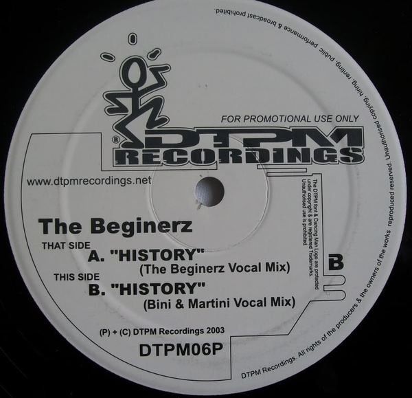 The Beginerz - History - DTPM Recordings
