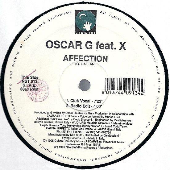 Oscar Gaetan Feat. X - Affection - Nite Stuff