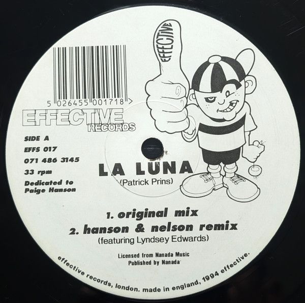 Patrick Prins / Da-Silo - La Luna / Bass Funk - Effective Records