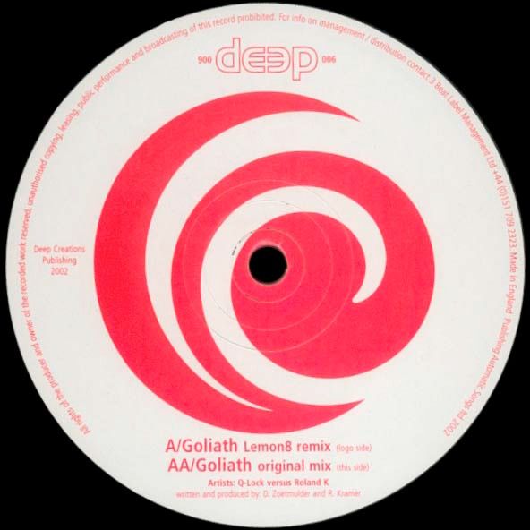 Q-Lock Vs Roland K - Goliath - Deep Records