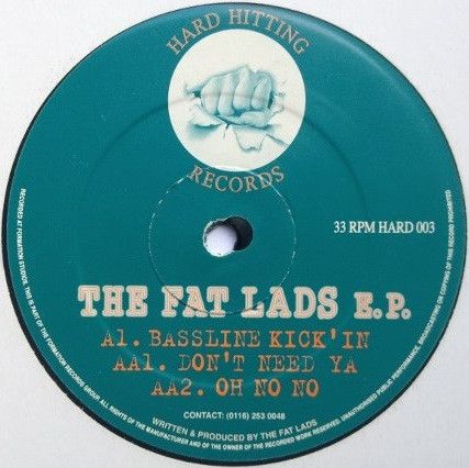 The Fat Lads - The Fat Lads E.P. - Hard Hitting Records