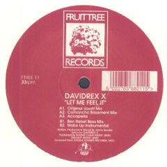 Davidrex X - Davidrex X - Let Me Feel It - Fruittree Records