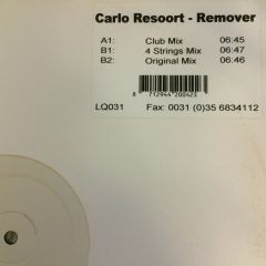 Carlo Resoort - Carlo Resoort - Remover - Liquid Recordings