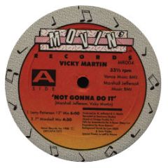 Vicky Martin - Not Gonna Do It (I Need A Man) - Movin