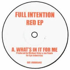 Full Intention - Red EP - Fidubs