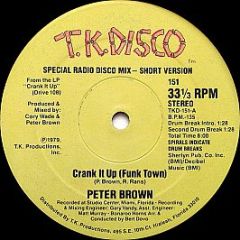 Peter Brown - Crank It Up (Funk Town) - Tk Disco