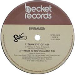 Sinnamon - Thanks To You - Becket