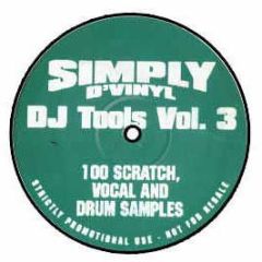 Simply D'Vinyl - DJ Tools Vol 3 - SD