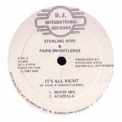 Sterling Void & Paris Brightledge - It's All Right - D.J. International Records