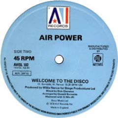Air Power - Welcome To The Disco / Be Yourself - Avi Records