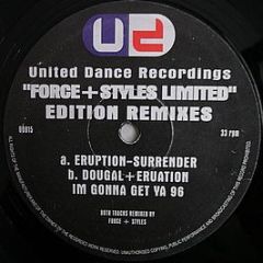 United Dance Presents - Force & Styles Ltd Edition Remixes - United Dance