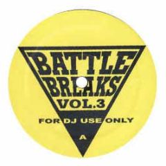 DJ Honda - Battle Breaks Vol. 3 - Honda Recordings