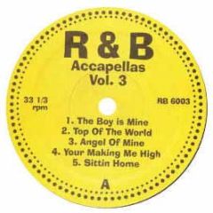 R&B Acappellas - Volume 3 - White