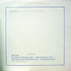 Pet Shop Boys - Before (Blue Cover) - EMI