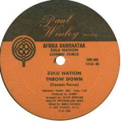 Afrika Bambaataa - Zulu Nation Throwdown - Paul Winley