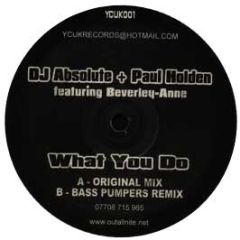 DJ Absolute & Paul Holden - What You Do Ft Beverley - Anne - Youth Club