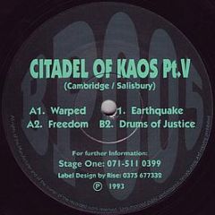 Citadel Of Kaos Pt 5 - Warped / Freedom / Earthquake - Boombastic Plastic 5
