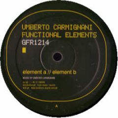 Umberto Carmingnani - Functional Elements EP - G-Force