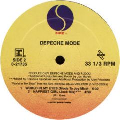 Depeche Mode - World In My Eyes / Happiest Girl - Mute