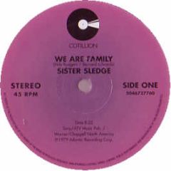 Sister Sledge - We Are Family / He's The Greatest Dancer - Warner Strategic Marketing, Cotillion