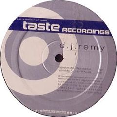 DJ Remy - Backstabber - Taste Recordings