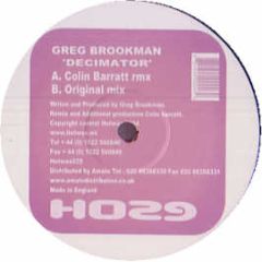 Greg Brookman - Decimator - Hotwax Traxx