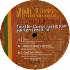 David Coleman Ft Rootz - Fire - Babylon Fire EP - Jah Love Rec.