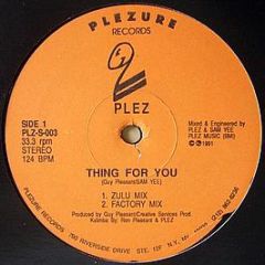 Plez - Thing For You - Plezure