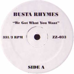 Busta Rhymes / The End - We Got What You Want / Broken Language Ii - ZZ 