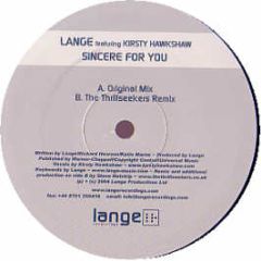 Lange Ft Kirsty Hawkshaw - Sincere For You - Lange Recordings