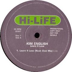 Kim English - Learn II Love - Hi Life Recordings