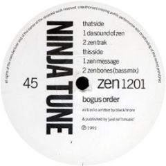 Bogus Order - 4 Track Sampler - Ninja Tune