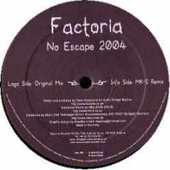 Factoria - No Escape 2004 - Elevation Recordings