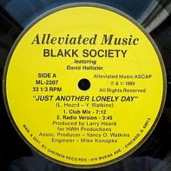 Blakk Society - Just Another Lonely Day - Alleviated