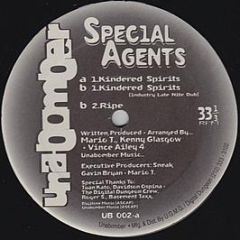 Special Agents - Kindered Spirits - Unabombers 