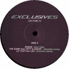 Range / Ciara Feat. Missy - Don't Hate / 1-2 Step - Exclusives Series