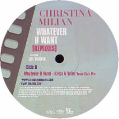 Christina Milian Ft Joe Budden - Whatever U Want (Remixes) - Def Jam