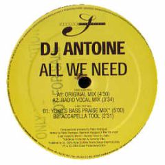 DJ Antoine - All We Need - Session Recordings