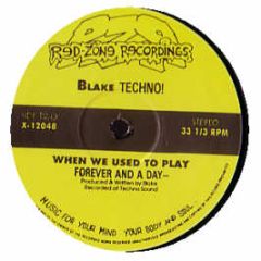 Blake Baxter - When We Used To Play / Sexuality - Red Zone