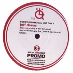 Jeff Devas - Everything Is Fine - Looq Records