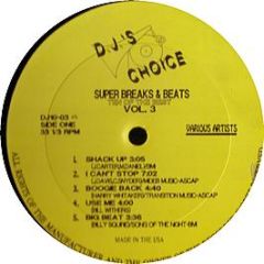 Various Artists - Super Breaks & Beats Vol 3 - DJ's Choice