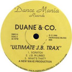 Duane & Co - Ultimate Jb Trax / Hardcore - Dance Mania