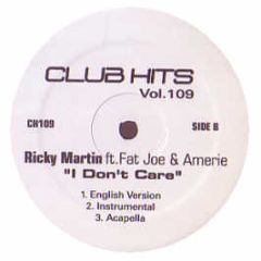 Ricky Martin Ft Amerie & Fat Joe - I Don't Care - Club Hits