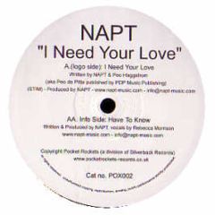 Napt - I Need Your Love - Pocket Rockets