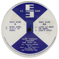 Mind Therapy Present - The Boss EP - E3 Recordings
