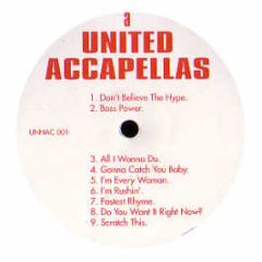 United Accapellas - Volume 1 - White