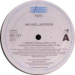 Michael Jackson - Who Is It - Epic