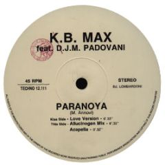Kb Max - Paranoya - Techno Sax